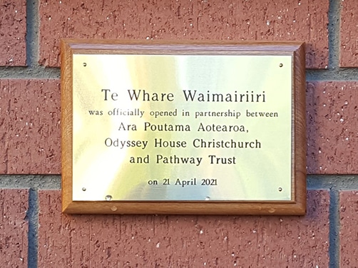 Official Plaque on the opening of the new facility