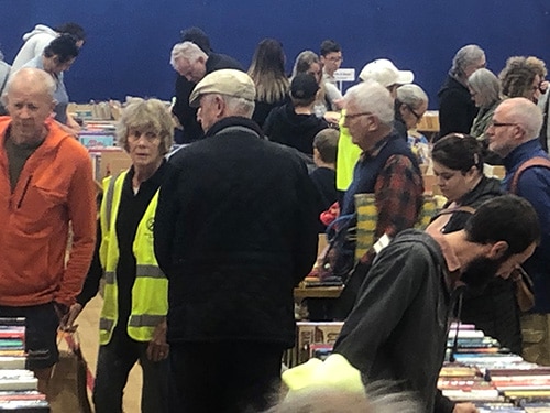 Looking for book bargains at our Rotary Book Sale