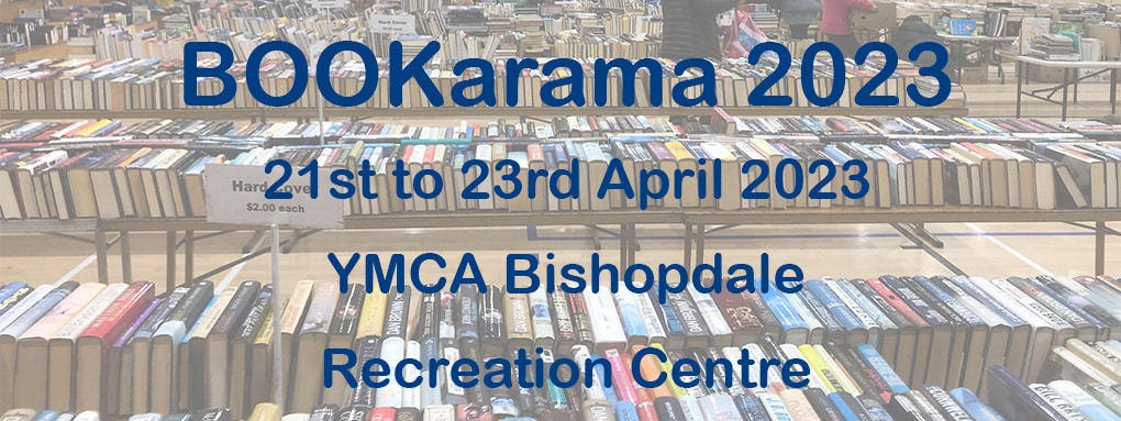 BOOKarama 2023 21st to 23rd April 2023 at YMCA Recreation Centre Bishopdale Mall