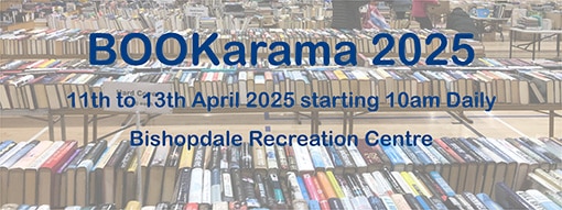 BOOKarama 2025 11th to 13th April 2025 Bishopdale Recreation Centre