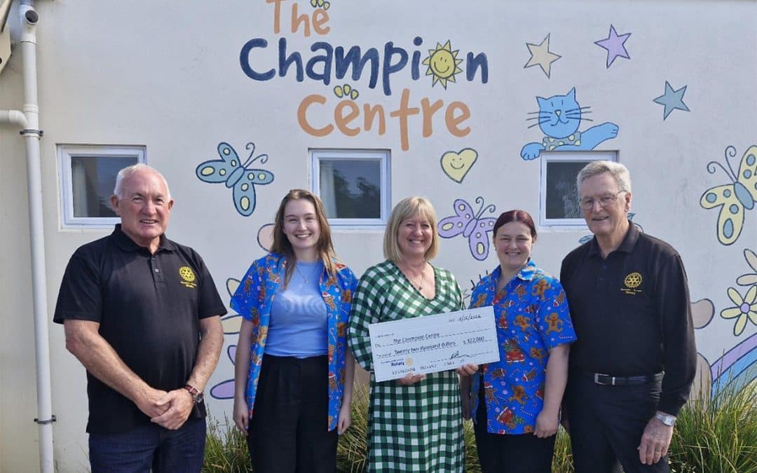 Rotary Club of Bishopdale Burnside Supports The Champion Centre