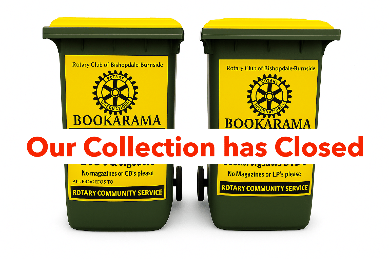Collection Bins 2026 Closed Our donation collection period has now ended and our bins have been withdrawn.